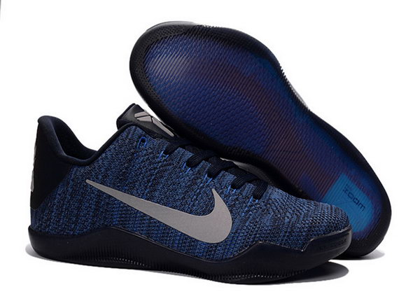Nike Flyknit Kobe 11 Shoes Dark Blue Low Price